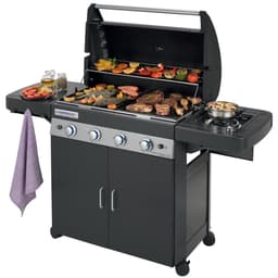 Campingaz 4 Series Classic LS Gasbarbecue - outdoor grill - 4 afzonderlijk te regelen branders - gasbarbecue met zijbrander - modulaire BBQ accessoires - veilige Piezo ontsteking - gas barbecue met vaatwasserbestendige onderdelen - Zwart — thumbnail 2