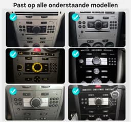Autoradio 2/32GB met Carplay en Android auto | Geschikt voor Opel Astra H, Corsa D, Vectra C, Combo, Antara, Zafira, Meriva, Vivaro, Tigra 2001-2013 | Radio scherm met Navigatie | 2001 2002 2003 2004 2005 2006 2007 2008 2009 2010 2011 2012 | Zwart — thumbnail 3