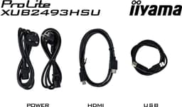 iiyama ProLite XUB2493HSU-B7 - 24 inch - Full HD - IPS - USB-Hub (2x) - Verstelbaar — thumbnail 4
