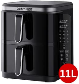 Comfy Nest CN-06177 - 2800W Airfryer - 11L - Dubbele Mand - Digitaal Opvouwbaar Zijpaneel — thumbnail 1