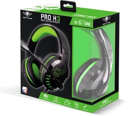 Spirit of Gamer Headset – Kinder Koptelefoon - Koptelefoon - Microfoon – Geschikt Voor Headset Nintendo Switch/PS5/PS4/Xbox Series X/S/Xbox One/Pc – Ruisonderdrukkende Microfoon – Verstelbare hoofdband – Helder geluid – Zwart/Groen — thumbnail 5