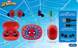 Spiderman - draadloze oordopjes - met oplaadcase - touch control - lange speeltijd - TWS earbuds bluetooth — thumbnail 3