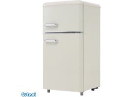 Gutent tafelmodel koelkast - boven- en onderdeur - 72 liter - energie-efficiëntieklasse E - Wit