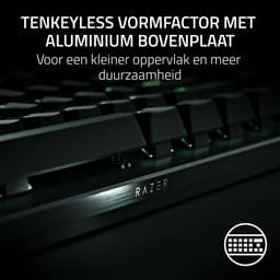 Razer Huntsman V3 Pro Tenkeyless - Gaming Toetsenbord TKL - Optische Switches - RGB - Qwerty - Zwart — thumbnail 2