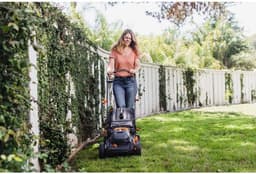 Accugrasmaaier - Professionele Grasmaaiers - Gazontrimmer - Snijbreedte 40 cm - met Mulchfunctie - Krachtige Borstelloze Motor - Zonder Kabel - Accu - Oplader - 40V - Ideaal voor Tuinen tot 500 m² - Zwart — thumbnail 2