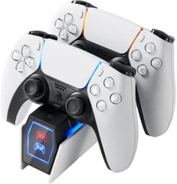 YONO Oplaadstation geschikt voor Playstation PS5 DualSense Controller - Dual Oplader - Charging Dock - Accessoires - Wit — thumbnail 1