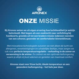 Aironex Draagbare Aircooler Blauw – Draadloze Luchtkoeler met water tank – Luchtbevochtiger functie - Luchtkoeler geen airco –Tafelventilator - Ventilator Staand - Verhoog je productiviteit en nachtrust — thumbnail 2