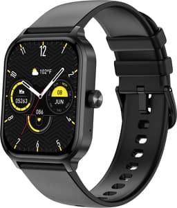 Knobbout 1.93"Scherm Smartwatch - Bluetooth belfunctie -Langzame ademhalingstraining- Bloeddrukmeting,Hartslagfunctie, Caloriemeting, Slaapmonitor, Afstandmeting, Bloedzuurstof analyse -100+sportmodi -Android en iOS- Grijs — thumbnail 1