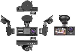 Blackbox Dashcam HD, 3 camera's (voor,binnen en achter) + nachtzicht — thumbnail 2