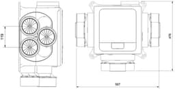 Vent-Axia Multihome ventilatorbox met euro stekker 368m3/h - AEP advance — thumbnail 4