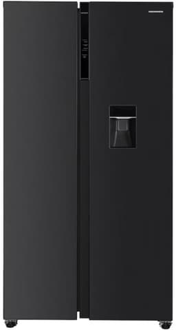 Heinner HSBS-HM592NFDXWDE++ Amerikaanse Side-by-Side Koelkast met Waterdispenser – 592 L – Full No Frost – LED Touch Display – InoxCool – Inox Antraciet – 5 Jaar Garantie — thumbnail 1
