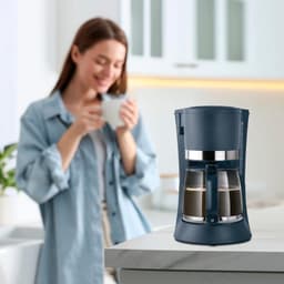 ApexArte® Koffiezetapparaat met Thermoskan - Koffiemachines - Zwart en Grijs — thumbnail 3
