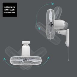 ApexArte® Wandventilator - Muurventilator Met Afstandsbediening - Muur Ventilator — thumbnail 3