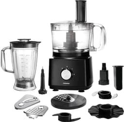 Heinner Foodprocessor met 1.2 liter Mengkom en 1.8 liter Blender - 750W - Keukenmachine Zwart — thumbnail 1