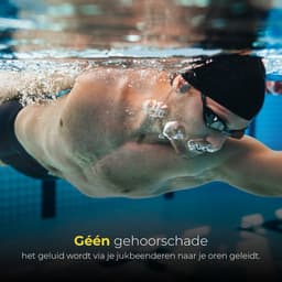 Soundvibe® Bone Conduction Headphone Zwart - Sporthoofdtelefoon - Sport oortjes - Draadloze oordopjes - Waterbestendig - 8GB Interne Geheugenkaart - Sport Koptelefoon - Voor alle Telefoons en Laptops - Hardloop Oortjes - Wireless Earphones — thumbnail 2