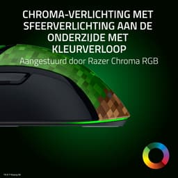 Razer Cobra - Gaming Muis - RGB - 8.500 DPI - Ultra Licht - Minecraft — thumbnail 3