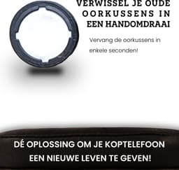 Somstyle Oorkussens Geschikt Voor JBL Live 400BT Koptelefoon - 2 Stuks - Zacht Schuim - Eiwitleer - Zwart — thumbnail 5