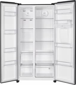 Heinner HSBS-HM529NFBKWDE++ Amerikaanse Side-by-Side Koelkast met Waterdispenser – 529 L – Full No Frost – LED Touch Display – Eco Functie – Zwart – 5 Jaar Garantie — thumbnail 3