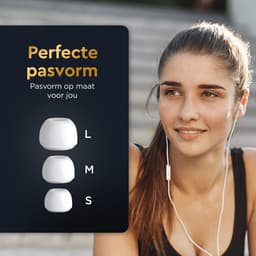 Golden Sound Bedrade oordopjes - Siliconen eartips - Oordopjes met draad en microfoon USB-C aansluiting - Wit — thumbnail 5
