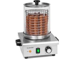 Klarstein Pro Worstfabriek 450 - Hotdog maker - 450W - 5 Liter - 30-100°C - glas - Roestvrij staal - Zilver,1L 5,6 kg - RVS - LED Thermostaat - Worstmachine - Worstapparaat - Sausage Maker - voor Snackbar