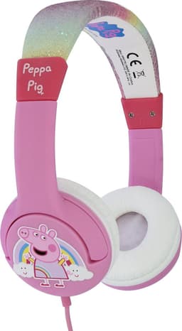 Peppa Pig regenboog - kinderkoptelefoon met volumebegrenzing - verstelbaar - comfortabel — thumbnail 2