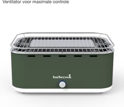 Barbecook Carlo houtskooltafelgrill Army Green 44x33x21cm — thumbnail 4