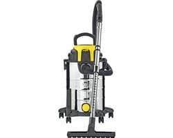 PARKSIDE®  Premium Nat-/droogzuiger  - Krachtige multifunctionele stofzuiger - Ook te gebruiken als Blazer -  Extra stil - RVS Tank  - 1400 W - 23 Liter - Nat en droog - Waterzuiger - Alleszuiger -  Bouwstofzuigers