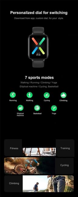 DrPhone CurvX - 3D Pixel Scherm - Smartwatch 44mm - 1.78 Inch 420*485 - ECG Fitness Tracker Hartslag - Grijs — thumbnail 2