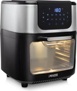 Princess Airfryer Oven DeLuxe 182075 - Heteluchtfriteuse - Extra groot 11 liter - PFAS vrij - 10 automatische programma's - RVS/Zwart — thumbnail 2