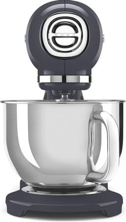 SMEG SMF03GREU Keukenmachine - Stand Mixer - 4,8 Liter - 800 Watt - 10 Snelheden - Planetaire Mengwerking - Inclusief 5 Accessoires - '50s Style - Leigrijs — thumbnail 2
