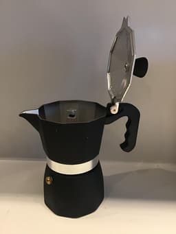 Doffee Moka Express percolator koffiemaker 3 kops zwart — thumbnail 3