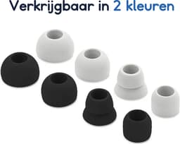 Ibley ComfortFit siliconen tips voor Powerbeats Pro Zwart - Siliconen Earplug - S/M/L/Double flange formaat - 4 paar - 4 maten — thumbnail 4