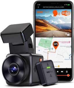 Dashcam voor auto - Mini dashcam met WiFi / wireless camera met HDR nachtshift - loop Recording - G-sensor - 512GB — thumbnail 1
