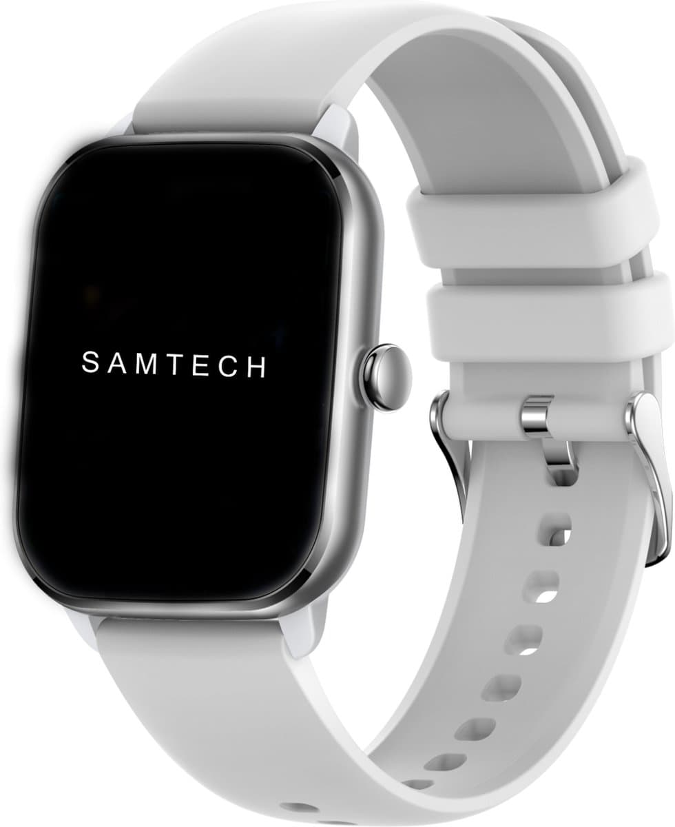 SAMTECH Smartwatch Ultra Thin Pro- Heren & Dames – horloge – Stappenteller, Calorie Teller, Slaap meter, HD – Grijs — afbeelding 1