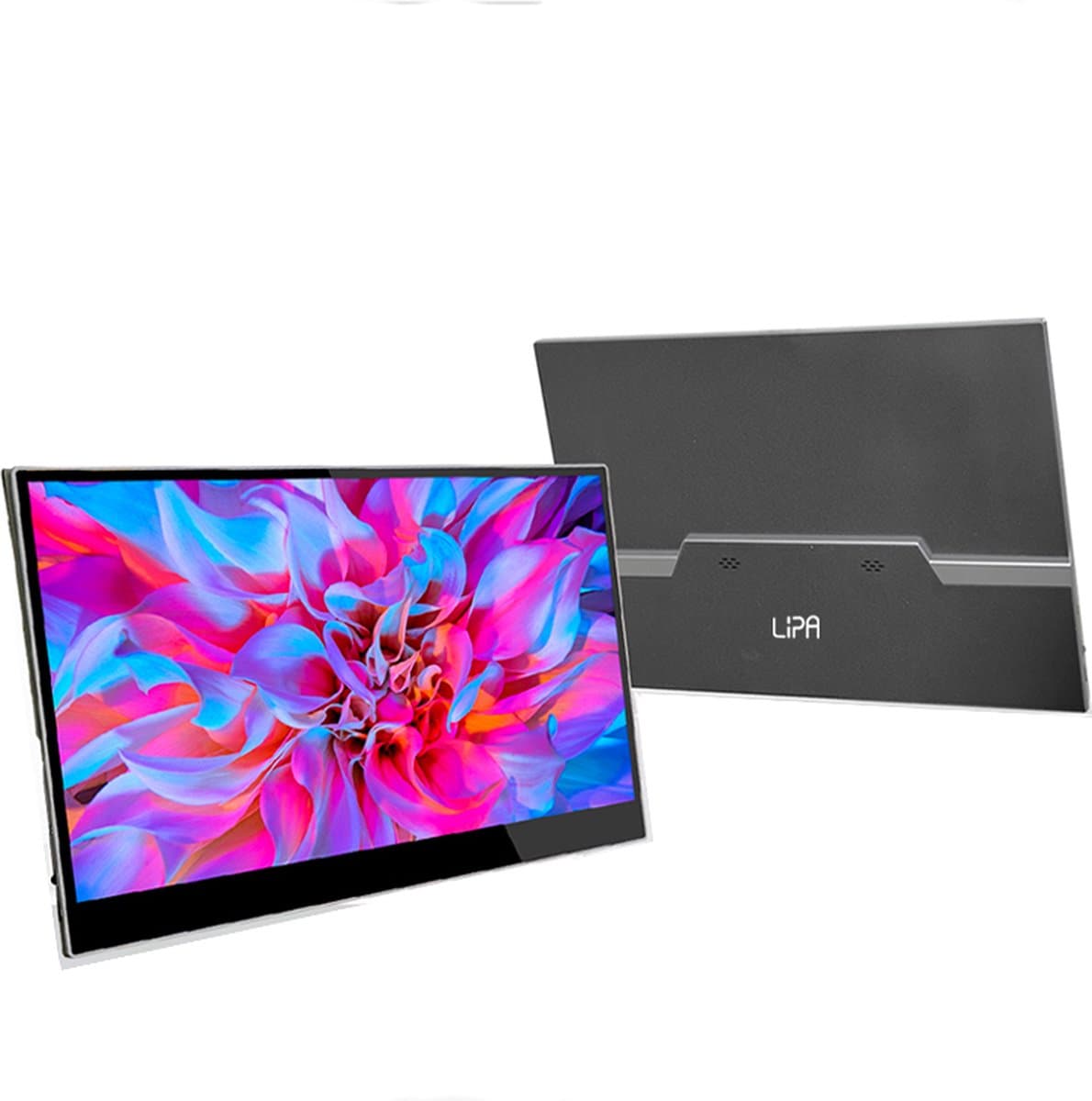 Lipa AX-60T portable monitor 4K Ultra HD 15.6 inch - Met Touchscreen - Draagbare monitor - Computerscherm - Beeldscherm - Portable monitoren - HDMI - 2x USB C & 1x Micro usb - Hoes en kickstand - Ook voor consoles - 3840 x 2160 UHD - Dual speakers — afbeelding 1