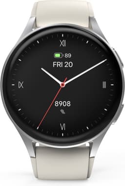 Hama Smartwatch 8900 GPS AMOLED 1.32 Zilverkleurig/Beige — thumbnail 2