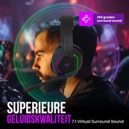 Strex Gaming Headset RGB Met Microfoon - 7.1 Surround - Game Koptelefoon Met Draad - Geschikt Voor PC / PS4 / PS5 / Xbox / Switch — thumbnail 5