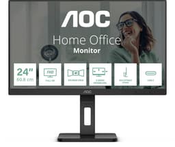 AOC 24P3CV - Full HD USB C Docking Monitor - RJ45 - 24 inch — thumbnail 1