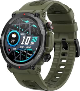 DrPhone PureSport - Multifunctionele Smartwatch - Hartslag/Bloedzuurstof/Slaapbewaking - Bluetooth-oproep – Bluetooth 5.2 – IP67 – Zwart/Groen — thumbnail 1