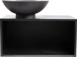 RedFire – Onyx – barbecue - BBQ - Zwart – Vuurschaal BBQ - Vuurkorf - Vuurschaal 80 cm – houtopslag – Grillschaal - Plancha ring – Terrasverwarming - Sfeerhaard — thumbnail 4