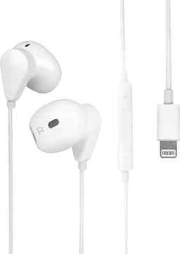 Nuvance Oortjes met Draad - Geschikt voor Lightning - In-Ear Oordopjes met Draad - Oortjes met Draad en Microfoon - Wit — thumbnail 1