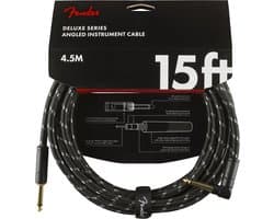 Fender Deluxe Series Instrument Cable S>A 4.5m (Black Tweed) - Instrumentenkabel