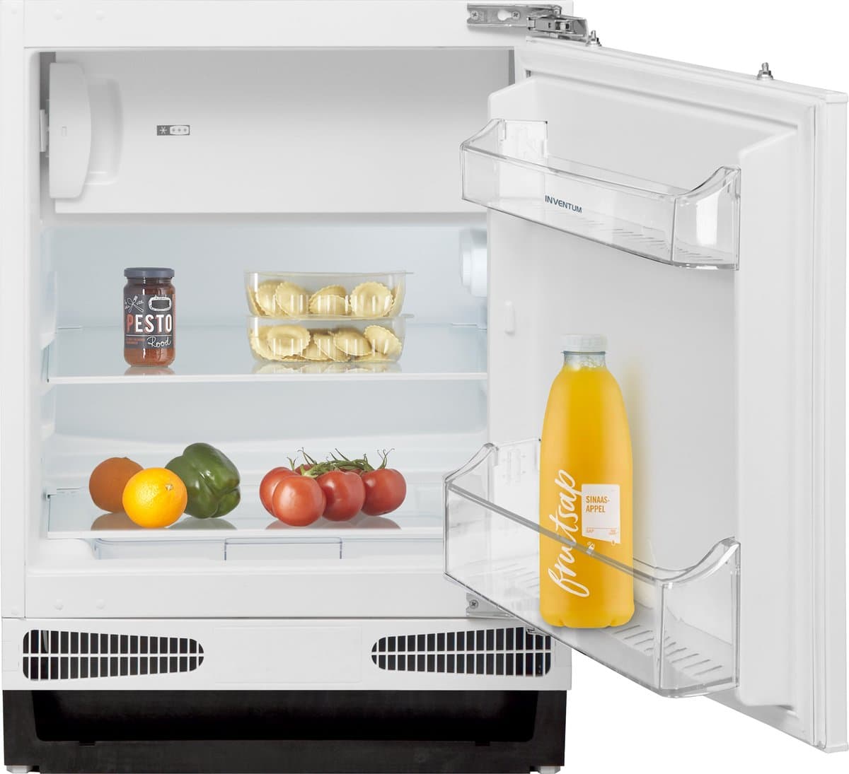 Inventum IKV0821D - Inbouw koelkast - Onderbouw - Vriesvak - Nis 82 cm - 115 liter - 2 plateaus - Deur op deur - Wit — afbeelding 1
