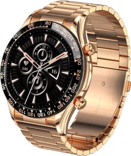Darenci Smartwatch Superior Pro - Smartwatch heren - Activity Tracker - Touchscreen -  Bluetooth bellen - Bluetooth muziek - Stalen band - Heren - Horloge - Stappenteller - Bloeddrukmeter - Verbrande calorieën - Zuurstofmeter - Waterdicht - Roségoud — thumbnail 2