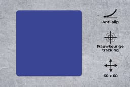 Muismat - Muismat xxl - Mousepad - Muismat blauw - Blauw - Effen - Muismat xl - Gaming muismat - 60x60 cm - Bureau onderlegger - Bureaumat - Muismat xxl blauw - Muismatten — thumbnail 5