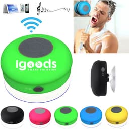 IGOODS Waterdichte Bluetooth Speaker - met Zuignap - Ingebouwde microfoon - Bluetooth 3.0 - Badkamer & Douche Speaker - Groen — thumbnail 3