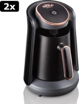 2x Arzum OKKA Minio Copper - Turkse Koffiemachine - Zwart & Koper | 4 kopjes | OK004 - Black & Copper | Turkish Coffee Maker — thumbnail 1