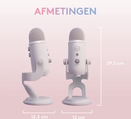 Blue Microphones Yeti Premium Aurora - Gaming Microfoon - USB - White Mist — thumbnail 5