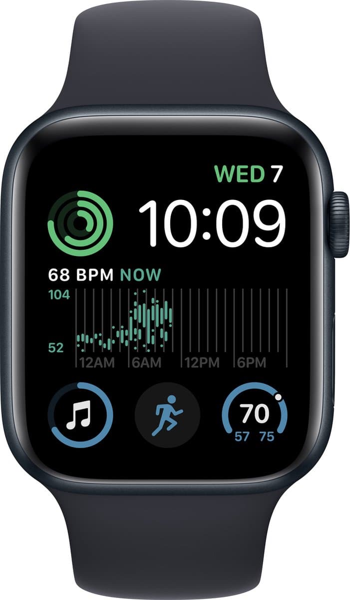 Apple Watch SE 2022 4G - 40 mm - Middernacht Aluminium — afbeelding 1