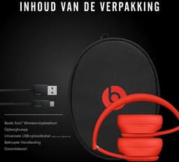 Beats Solo3 - Draadloze koptelefoon - Rood — thumbnail 3